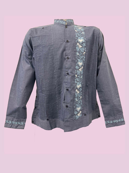 Guayabera diseño de colibrí