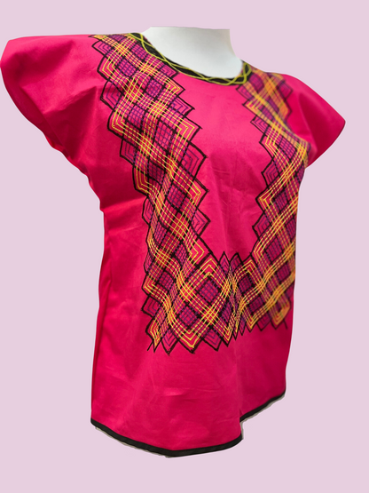 Blusa de cadenilla fina rosa