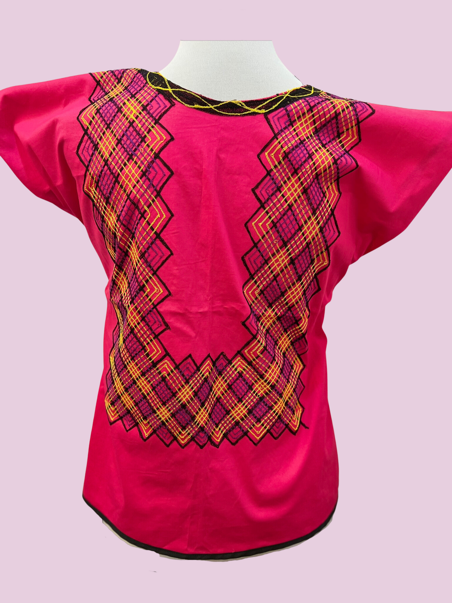 Blusa de cadenilla fina rosa