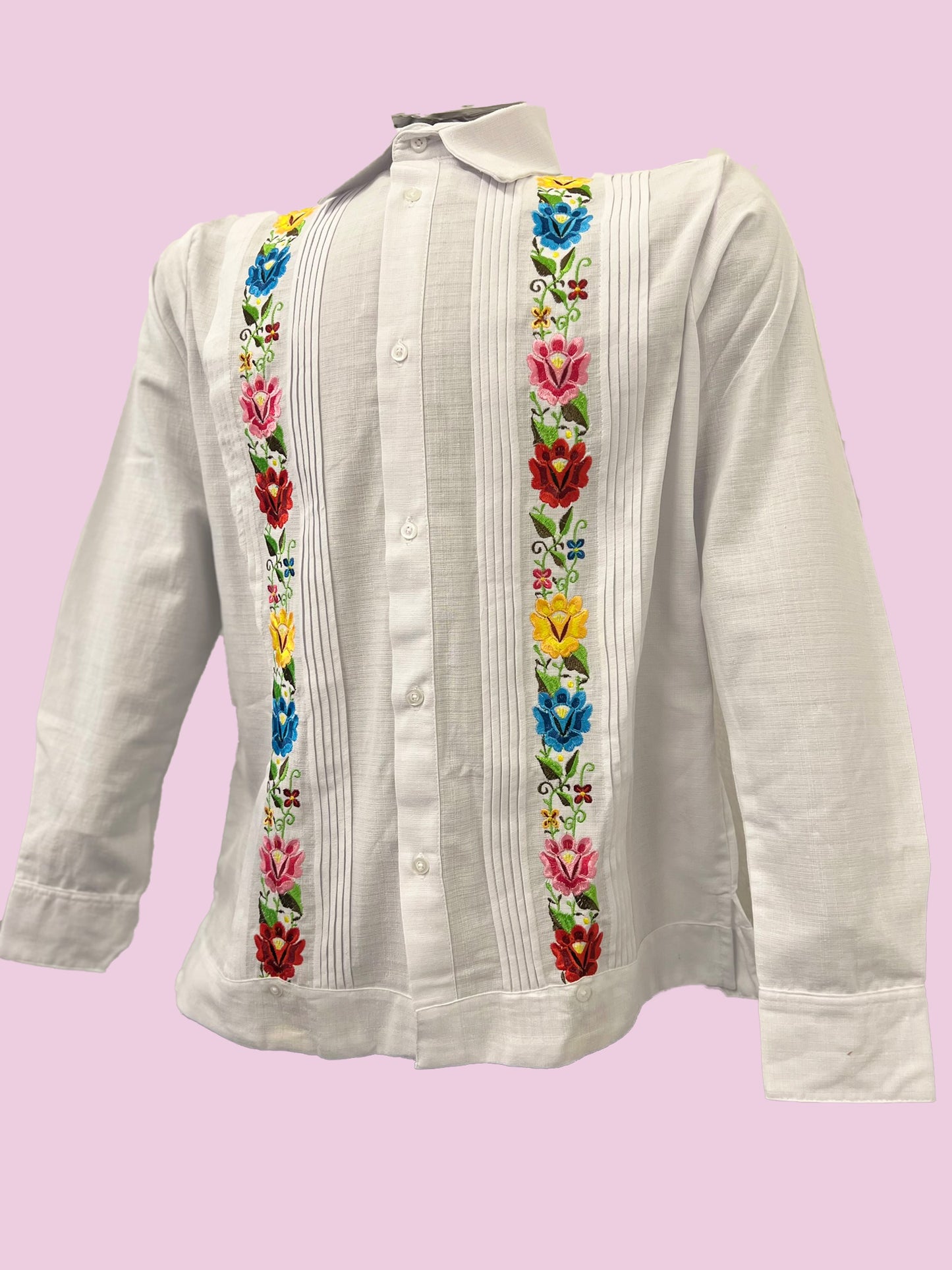 Guayabera de flores