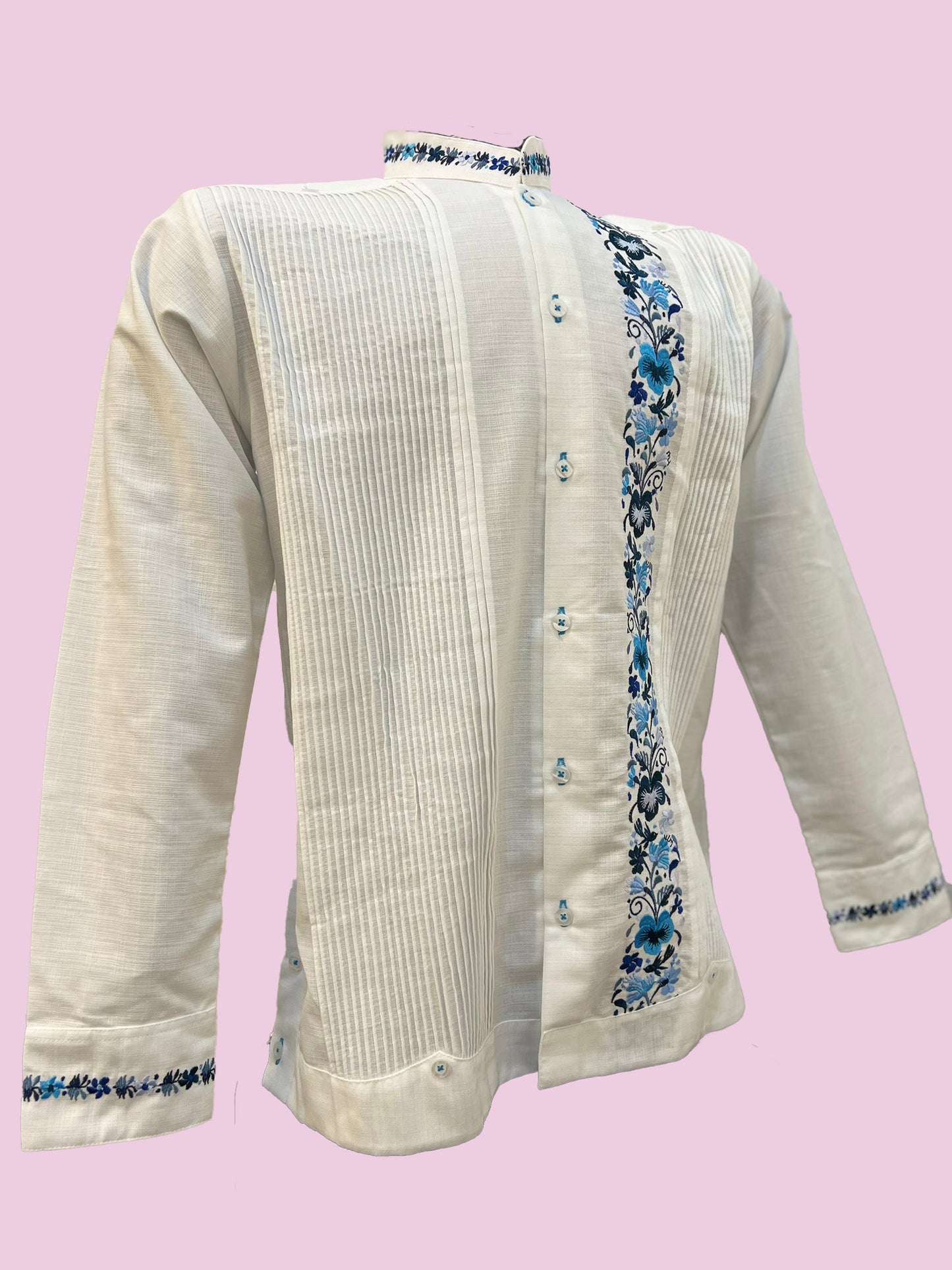 Guayabera diseño de colibrí